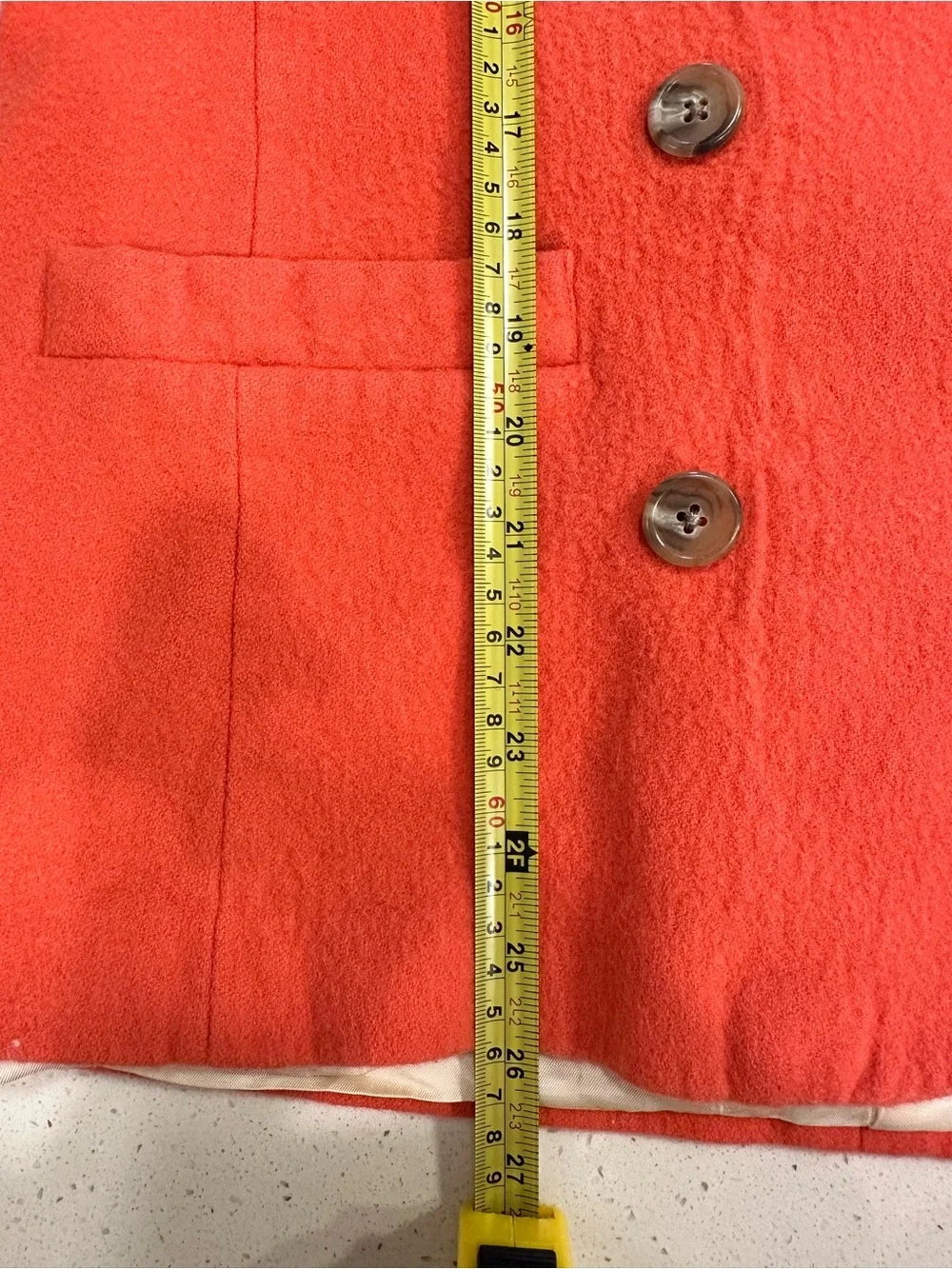 Vintage Coral Double-Breasted Blazer Jacket Women’s Large